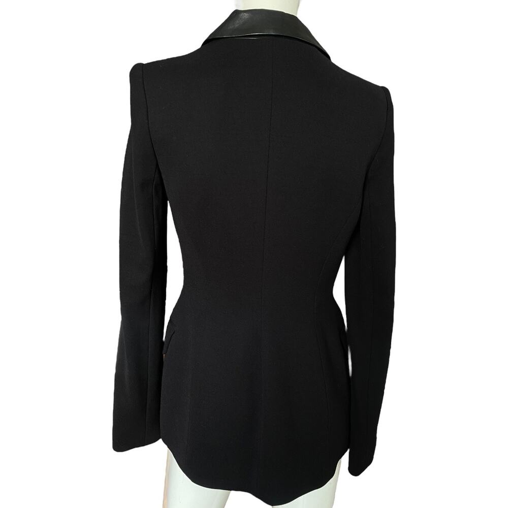 Bailey 44 Faux Leather Black Blazer size small - Picture 2 of 6